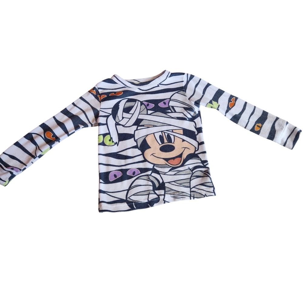 Disney Mickey Mouse Mummy Halloween Pajama Top Toddler 2T Long Sleeve